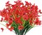 Outdoor Artificial Flowers UV Resistant Spring Plants Fake Silk Flowers Greenery Shrubs Plastic Flower Faux Plants for Outside Indoor Decor
